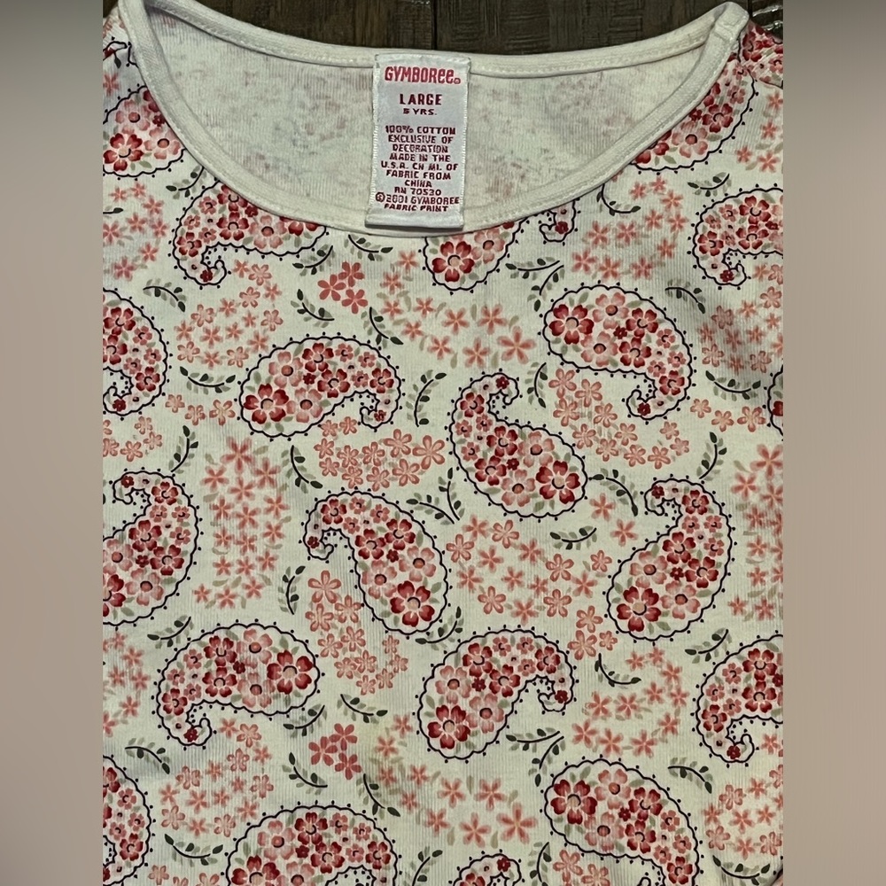 Gymboree long sleeve paisley shirt